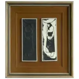 Lorenzo Viani, Woodcut With Its Matrix