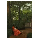Vito D'Ancona, A Young Woman In The Garden