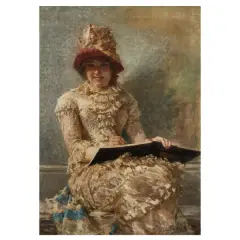 Egisto Lancerotto, A Young Artist, oil on canvas