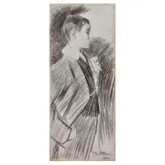 Giovanni Boldini, Portrait Of A Young Boy