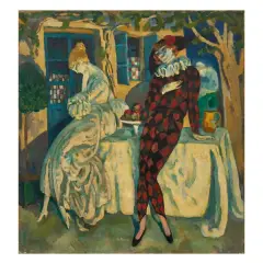 Alfredo Müller, At The Tavern, oil on canvas