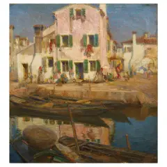 Pieretto Bianco, Burano, oil on canvas