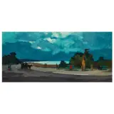 Renato Natali, Ardenza. Livorno, oil on masonite