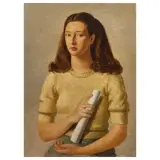 Portrait Of Francesca Sebregondi by Giovanni Colacicchi, offered Nov 2025