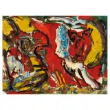 Karel Appel, Faces of the Sun 1993, oil on canvas
