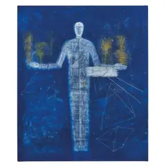 Mimmo Paladino, L'Universo 2001, oil on canvas