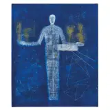 Mimmo Paladino, L'Universo 2001, oil on canvas