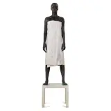 Giuseppe Bergomi, Rachele con drappo IKEA 2005, bronze