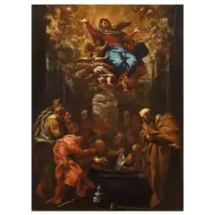 The Assumption Of The Virgin by Lazzaro Baldi, oil on canvas, offered Oct 2025