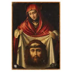 Veronica by Giovanni Antonio Sogliani, oil on panel, offered Oct 2025