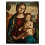 Bernardino Zaganelli, Madonna With Child, oil on canvas