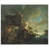 Giovanni Migliara, Evening Prayer, oil on panel