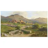Silvio Poma, A View Of The Countryside, oil on canvas