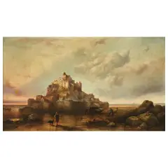 Henry King Taylor, Mont-Saint-Michel Island, oil on canvas