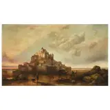 Henry King Taylor, Mont-Saint-Michel Island, oil on canvas