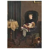 Everet van Muyden, Child In Interior With A Doll