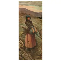 Adolfo Belimbau, Wood Harvester, oil on canvas