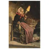 Angiolo Tommasi, Peasant Woman Spinning