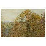Luigi Gioli, A View Of Countryside In Autumn, oil on canvas