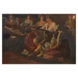 Giovanni Battista Crema, Country Festival, pastel on cardboard