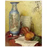 Pierre Roig, Nature Morte Au Violon, oil on canvas