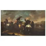 Jan Miel, Battle Scene, oil on canvas