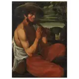 Astolfo Petrazzi, A Shepherd Playing The Flute