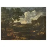 Gaspar Dughet, Arcadian Landscapes, a pair of paintings