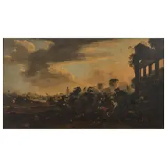 Battle Scene With Knights And Infranty by Pandolfo Reschi, offered Oct 2025
