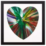 Heart (Spin painting) 2009 by Damien Hirst, acrylic on paper, offered Sep 2025