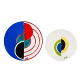 Set of two plates 1968 ca. glazed by Sonia Delaunay, offered Sep 2025