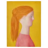 Antonio Bueno, Profile half 1970s, oil on hardboard