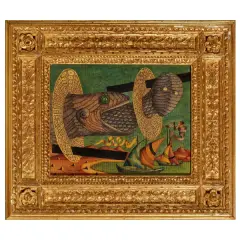 Gaetano Pompa, Serpenti 1974, oil on canvas