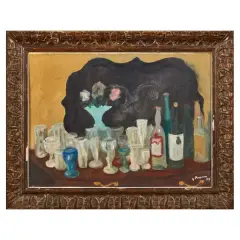 Composition 1959 by Guido Peyron, oil on canvas, offered Sep 2025