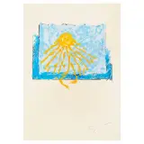 Mario Schifano, Untitled, Sun polymateric silkscreen