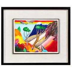 Luca Alinari, Landscape 1991, mixed media on board