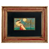 Fabrizio Riccardi, Che saliva in comunione pura 1978, oil on board