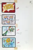 Bruno Bozzetto, Story board, mixed media on paper
