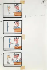 Story board by Bruno Bozzetto, mixed media on paper, offered Sep 2025