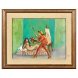 The painter and the model by Nino Tirinnanzi, offered Sep 2025