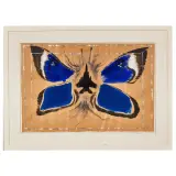 Silvio Merlino, Farfalla da combattimento 1987, mixed media on paper