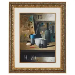 The painter's table 2004 by Marcello Scuffi, oil on canvas, offered Sep 2025