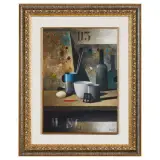 Marcello Scuffi, The painter's table 2004, oil on canvas