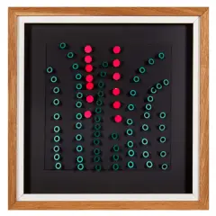 Franco Costalonga, Cil misti 1980, mixed media on board