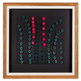 Franco Costalonga, Cil misti 1980, mixed media on board