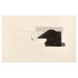 Piero Guccione, Nudo disteso 1975, etching