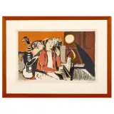 Bruno Saetti, Musiciens, lithograph