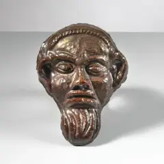 Brown Ceramic Face Volto by Federico Melis, offered Jul 2025