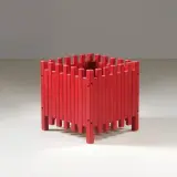 Vase Holder, Red Lacquered by Ettore Sottsass, offered Jul 2025
