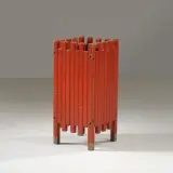 Umbrella Stand, Red Lacquered by Ettore Sottsass, offered Jul 2025